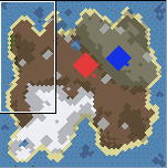 The surface of the map "Barbarian Breakout"