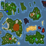 The surface of the map "Magic Isles Kingdom"