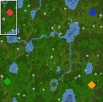 The surface of the map "Green lands"