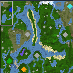 The surface of the map "Coastland Jewels"