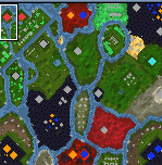 The surface of the map "Alive vs. Undead"