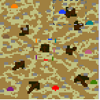 The surface of the map "Desert war"