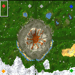 The surface of the map "Dragon's prisoner"