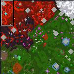 The surface of the map "Cursed Lands"