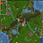The surface of the map "Danger on the swamp"