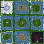 The surface of the map "7 Lakes"