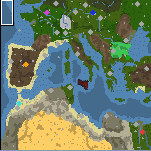 The surface of the map "Mediterranean"