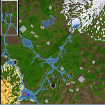 The surface of the map "Unknown Lands"