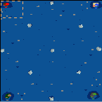 The surface of the map "WaterWorld"