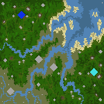 The surface of the map "After the Flood"