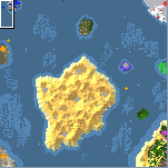 Поверхность карты "Кровавый остров"