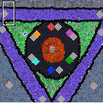Поверхность карты "Странные круги и треугольники"